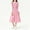 Pink, variant on SERTG Girls Skirt Solid Color Lapel Dress Long Sleeve Button-Down Collar Spring Fall Soft Everyday Dress for Kids(Red#2,8-9 Years)