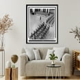 thumbnail image 4 of Historic Framed Print, [Venezuela - Esquela Military - the West Point of Venezuela - Cadets at attention before bust of Bolivar].C.I.A.A. photo., 17-7/8" x 21-7/8", 4 of 9