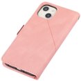 thumbnail image 7 of Skin-Friendly Wallet Case for iPhone 14, Premium PU Leather Shockproof Card Slots Cash Holder Flip Cover with Kickstand Folio Magnetic Clasp Wrist Hand Strap Handbag Case,Pink, 7 of 7