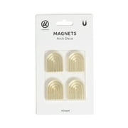 U Brands Magnets, Set of 4, Gold Deco