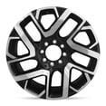 thumbnail image 2 of Gloss Black 24 Inch Snowflake Wheel (CV98B) – Fits Cadillac, GMC & Chevy 1999-2023 2 of 3