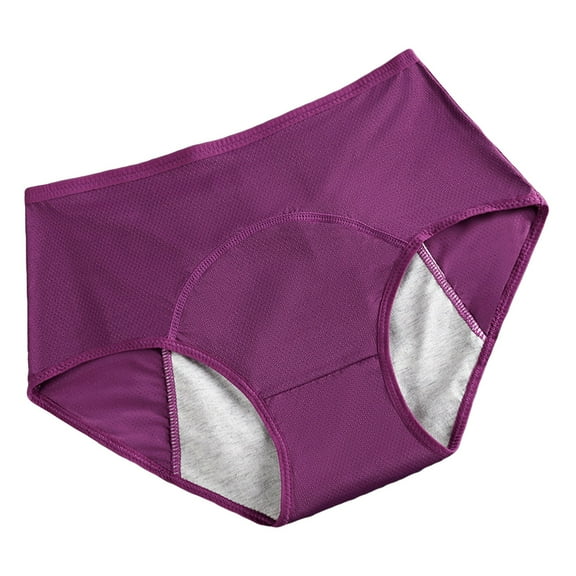 UoCefik Leakproof Panties for Women Pack, Leakproof Ladies Underwear, Leakproof Underwear for Women,Purple L