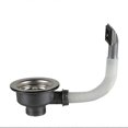 thumbnail image 1 of 114 mm stainless steel kitchen sink strainer basket 1" with overflow waste set sink, with overflow, 1 of 4