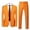 Orange, variant on Iugvhana Suit for Men Slim Fit 2 Button 2 Piece Suits for Business Wedding Party Formal Dress Solid Tuxedo Blazer Jacket Pants Sets Yellow#1 XXL