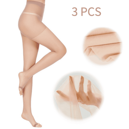 

Ultra-thin silk transparent sexy pantyhose 20D 3pcs