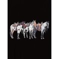 thumbnail image 2 of Camiseta para mujer básica verano1pc Women's Fashion Horse Print T-Shirt, Casual Crew Neck Short Sleeve Top, Polyester 95% Spandex 5% Knit Fabric, Medium Stretch, All Seasons Comfort FitFather's Day, 2 of 6