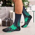 thumbnail image 7 of KLL Northern Lights 2 Print Cool Socks Men's Women's Crew Socks Funny Crazy Novelty Stockings, 7 of 7