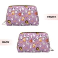 thumbnail image 3 of Picia Lovely Animals Print Leather Makeup Bag Make Up Bag Travel Toiletry Bag for Her Girlfriend Teacher Teen Girl Gifts, 3 of 8