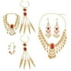 thumbnail image 5 of 1 juego de ganchos para las orejas étnicos dorados para danza del vientre, suministros de joyería para mujeres. si, 5 of 9