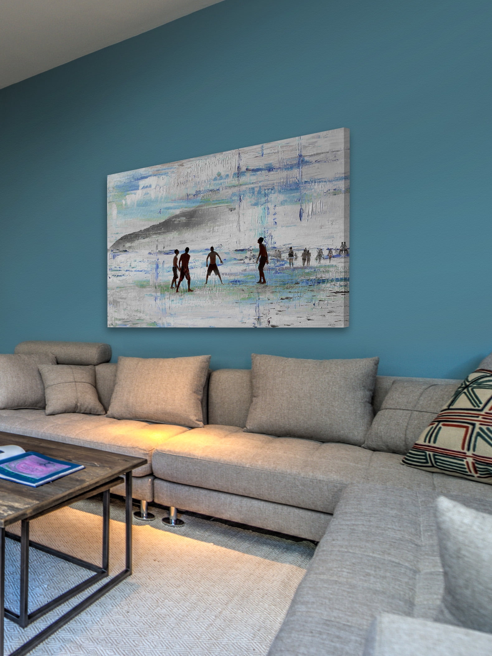 "Sand Games" Painting Print on Wrapped Canvas