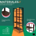 thumbnail image 3 of Librero Plegable Mubson Elden 4 Repisas 30x60 cm Altura 125 cm, 3 of 5