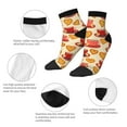 thumbnail image 5 of Fuzoiu Cups of Tea Print Adult Socks, Crew Moisture-wicking Socks, Unisex Cushion Crew Socks,Casual Sports Ankle Socks, 5 of 7