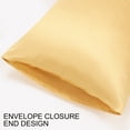 thumbnail image 5 of PiccoCasa Luxury Satin Pillowcases Silky Pillow Cover Set of 2, King Champagne, 5 of 8