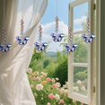 thumbnail image 5 of 1Pcs Crystal Butterfly Suncatchers Hanging Ornaments, Butterfly Sun Catcher Crystals Hanging, Rainbow Maker Sun Catchers indoor Window Ornament, Sparkling Outdoor Patio Garden Decor Gift Decor,Purple, 5 of 5