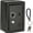 New Black Password Penny Bank, variant on Heavy duty double key safe box dual lock security portable floor or desktop vault for home office and commercial use