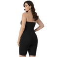 thumbnail image 4 of Women's InstantFigure WBS011X Curvy Bandeau Body Short with Open Gusset (Black 3X), 4 of 21