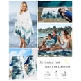 thumbnail image 5 of Turquoise Forest Beach Towels Oversized Super Absorbent, Mountains Birds Fog Tree Scenery Lightweight Bath Towel Quick Dry Sets For Bathroom/Pool/Rv Camping/Beach Play/Gym Room/Picnic 30"x60", 5 of 8
