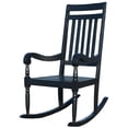 thumbnail image 1 of Carolina Classic Belmont Wooden Slat Rocker in Black, 1 of 3