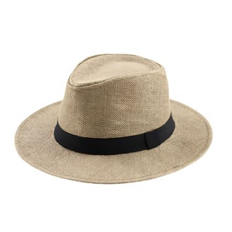 Fashion Style Banded Wide Brim Fedora Hat, Brown S/M  display picture 2