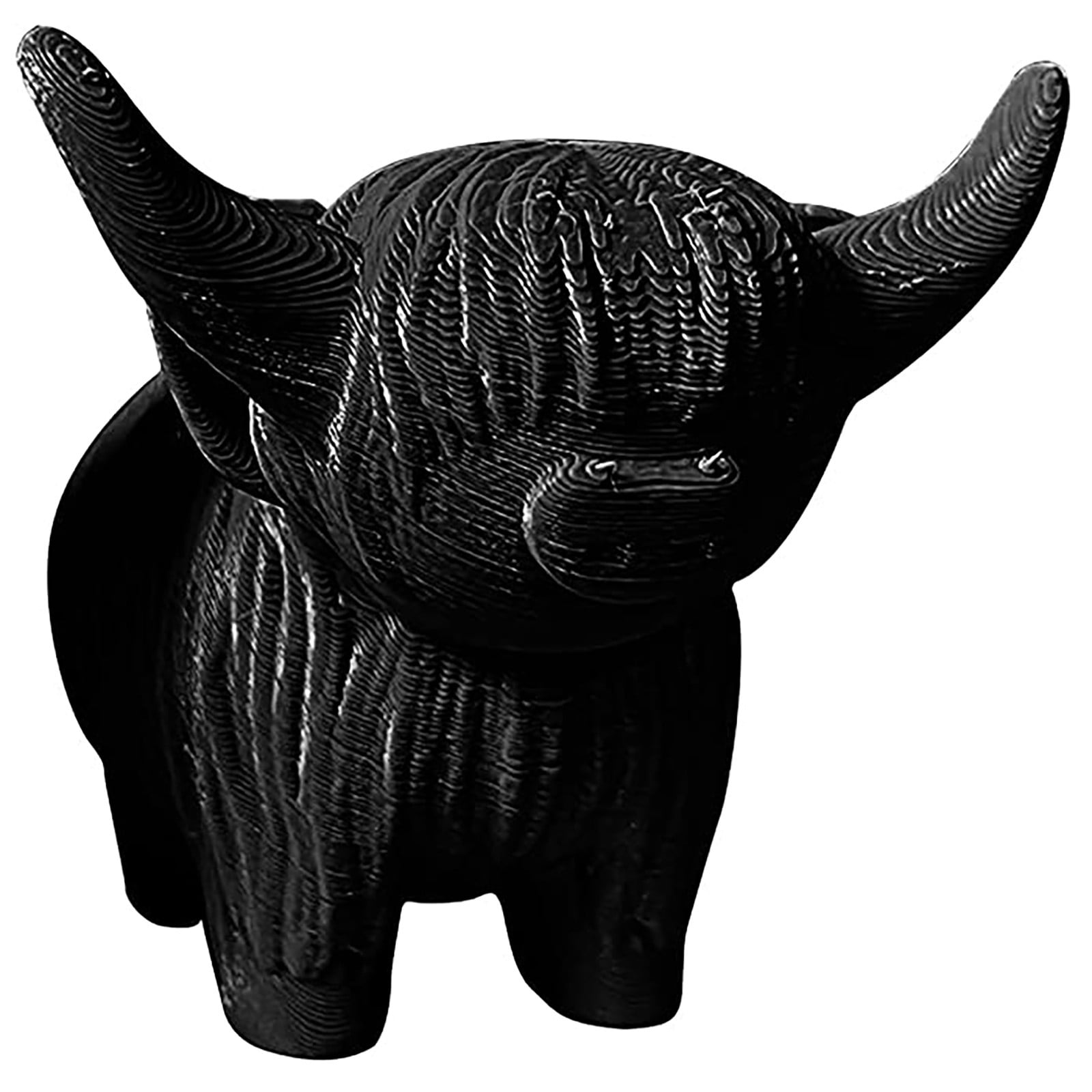 tobchonp Highland Cow Figurine Funny Highland Cow Decor Cute Cow
