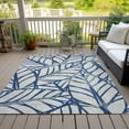 thumbnail image 6 of Addison Rugs Chantille Indoor/Outdoor Transitional Floral Navy Washable Rectangle Rug, 10' x 14', 6 of 6