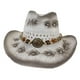 thumbnail image 5 of Sombrero de vaquero clásico para el sol, sombrero de playa de verano ajustable para verano, vacaciones, viajes, Blanco, 5 of 6