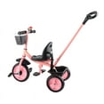 thumbnail image 1 of Triciclo para niños, triciclo de equilibrio, pedales plegables, mango de empuje ajustable, Control de dirección, bicicleta para niños pequeños, 1 of 8