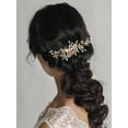 thumbnail image 4 of Bride Wedding Hair Comb Rhinestone Bridal Hair Accessories Pearl Bridal Hair Pieces Bridal Hair Clips Hair Side Comb for Women and Girls, 4 of 4