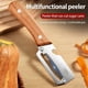 thumbnail image 2 of Multi-Functional Vegetable Peeler for Kitchen, 2026 New Stainless Steel Multifunctional Easy Peelers, Fruit Peeler with Wooden Handle and Bottle Opener, for Easy Potato, Fruit & Veggie Peeling, 2 of 7