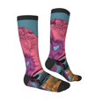 thumbnail image 4 of Lsque Pink Cow In Sunflower Field Printed Crew Socks Men's Women's LightWeight Thin Casual Calf Socks ,Knee High Socks,Cotton Socks, 4 of 9