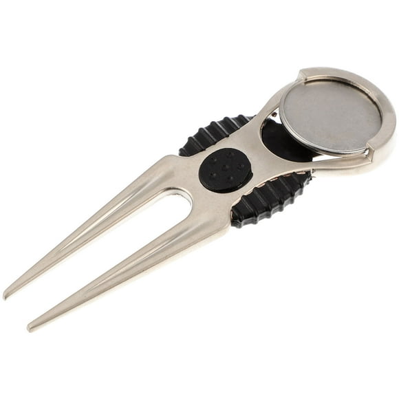 FOMIYES 1Ud Herramienta De Reparación Para Golf De Aleación Resistente Y Portátil En Color Plateado