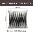 thumbnail image 2 of LALILO Throw Pillow Covers Geometric Black And White Art Halftone Cushion Cover 18" x 18", 2 Pack, 2 of 6