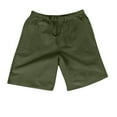 thumbnail image 4 of Qiggri Men's Shorts Summer Leisure Sports Elastic Waist Solid Color Drawstring Pocket Shorts, 4 of 4