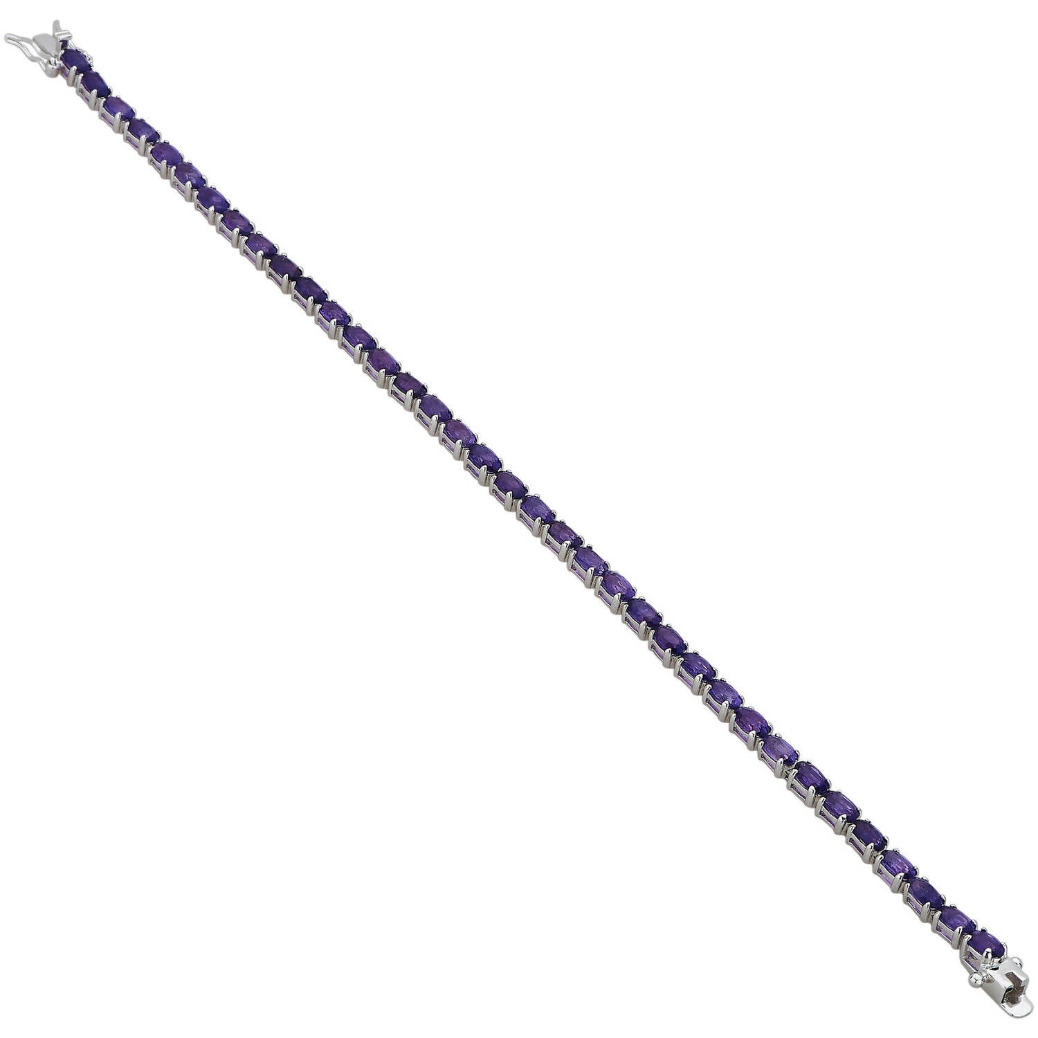 Created Amethyst Gemstone Sterling Silve
