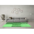 thumbnail image 3 of Ahgly Company Indoor Square Patchwork Emerald Green Transitional Area Rugs, 3' Square, 3 of 4