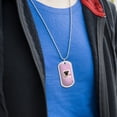 thumbnail image 3 of Cute Pug Puppy Dog Love Military Dog Tag Pendant Necklace with Chain, 3 of 5