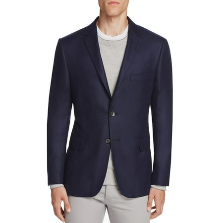 Hickey Freeman Navy - Hickey Freeman Men's Perry Cashmere Twill Slim Fit Sportcoat 40 Short 40S Navy
