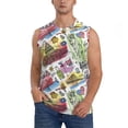 thumbnail image 6 of Daiia America Landmarks1 Printed Men's Tank Tops,Casual Soft Sleeveless Gym Muscle Shirts Bodybuilding Tee-Small, 6 of 8