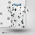 thumbnail image 6 of Dog Dalmatian Costume Blue Collar All Over Adult T-Shirt, 6 of 7