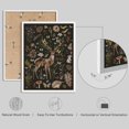 thumbnail image 4 of PixonSign Framed Wall Art Woodland Fauna & Flora with Deer and Butterfly Posters, Set of 3 Minimalist Wildflowers Illustrations Wall Decor, Adhesive Canvas Prints for Home Decor - 12"x16" White, 4 of 5