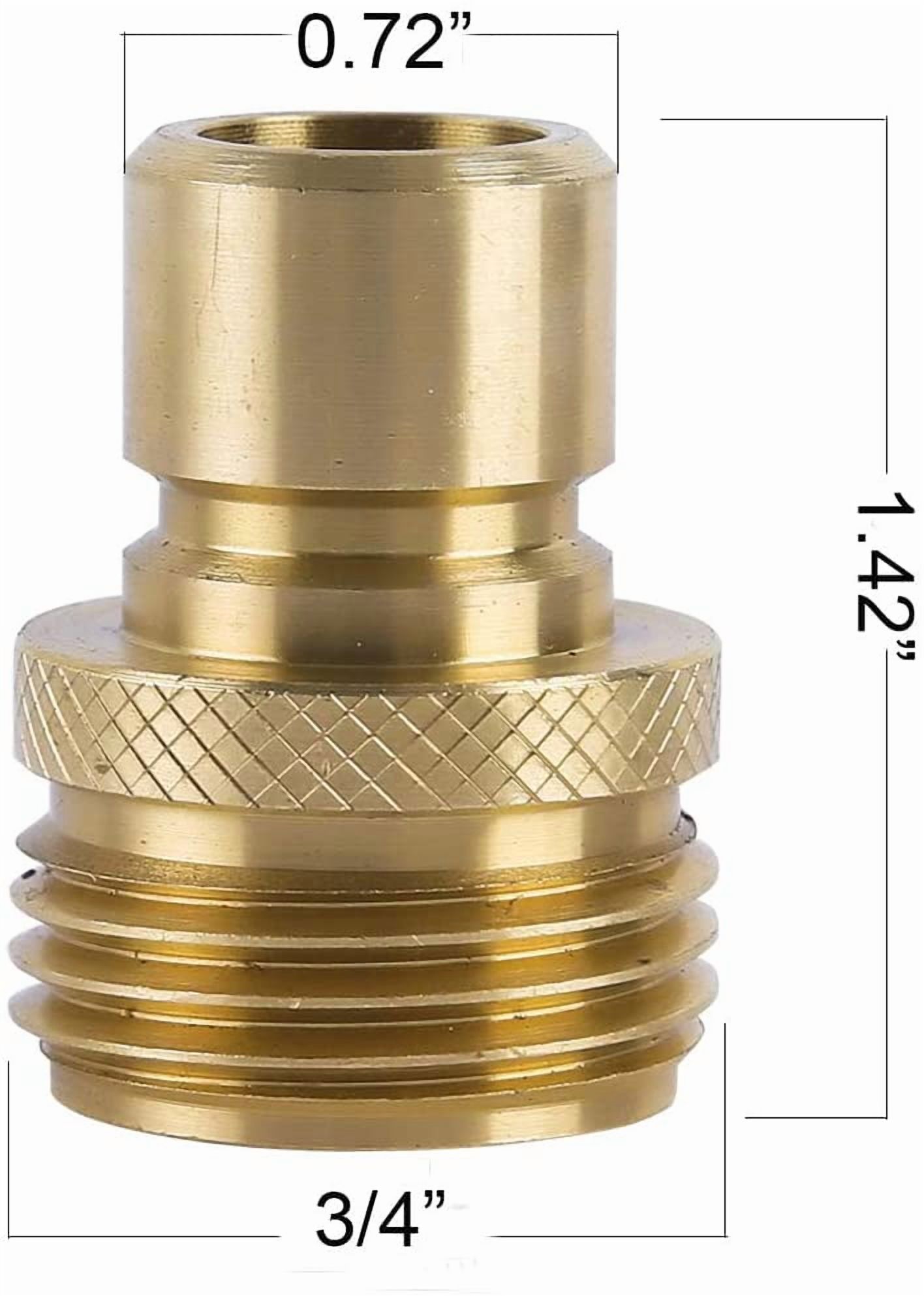 Garden Hose Quick Connect Brass Hose Quick Connectors Water Hose Connector 3/4"GTH (3 Female Coupler+ 6 Male Nipples)