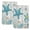 Starfish, variant on Teal Crabs Coastal Kitchen Towels Set of 2, Summer Beach Coral Nautical Ocean Absorbent Dish Towels for Kitchen, Microfiber Hand Towel, Quick Drying Tea Towel for Cleaning Decorative Dishcloths