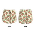 thumbnail image 3 of Pofeuu Frog Hold Strawberry Print Women's Athletic Shorts Running Workout Shorts Tummy Control Quick Dry Gym Shorts with Pockets Double layer sports shorts-Large, 3 of 7