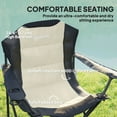 thumbnail image 4 of Outsunny Set of 2 Folding Camping Chairs, Padded Camping Chairs, Cream, 4 of 10