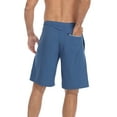 thumbnail image 5 of LRD Men's Swim Trunks with Compression Liner 9 Inch Inseam Board Short Blue / Blue M, 5 of 6