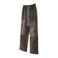 thumbnail image 3 of toraway Mens Harem Pants Japanese Men's Wash Monkey Gradient Drawstring Leg Woven Logging Overalls L, 3 of 4