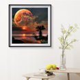 thumbnail image 4 of Wdftyju Kit de pintura de bricolaje por número Paisaje marino Sin marco Decoración de arte para el hogar (Luna de la tarde) Wdftyju 5cs8de4dl3yt9pj0D02, 4 of 9