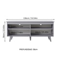 thumbnail image 3 of Mueble Mesa Para Tv Rack Madesa 4 Espacios Hasta 65 Gris 03, 3 of 10