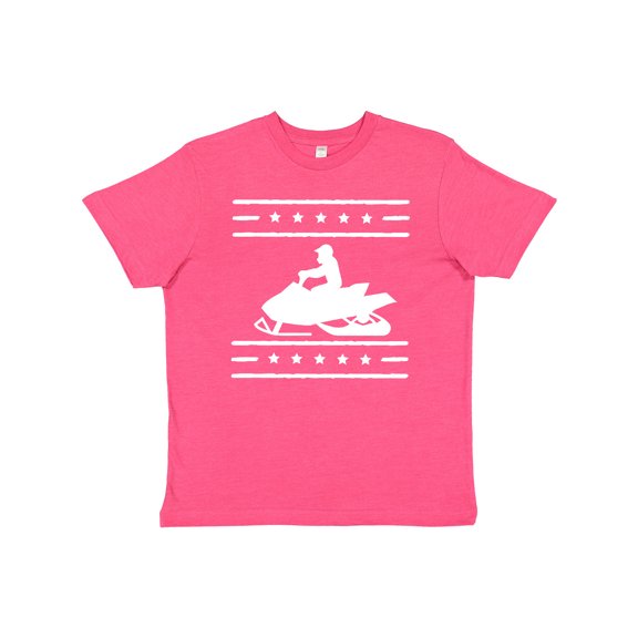 Inktastic Snowmobile Gift Silhouette Youth T-Shirt