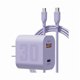 thumbnail image 1 of Chenchen 30W GaN Charger for iPhone 15 Fast Charging, Dual Port Block Plug Power Adapter with 5ft USB C to USB C Cord for iPhone 15 Pro Max, iPad Pro 2022, iPad 10th Gen, 1 of 1